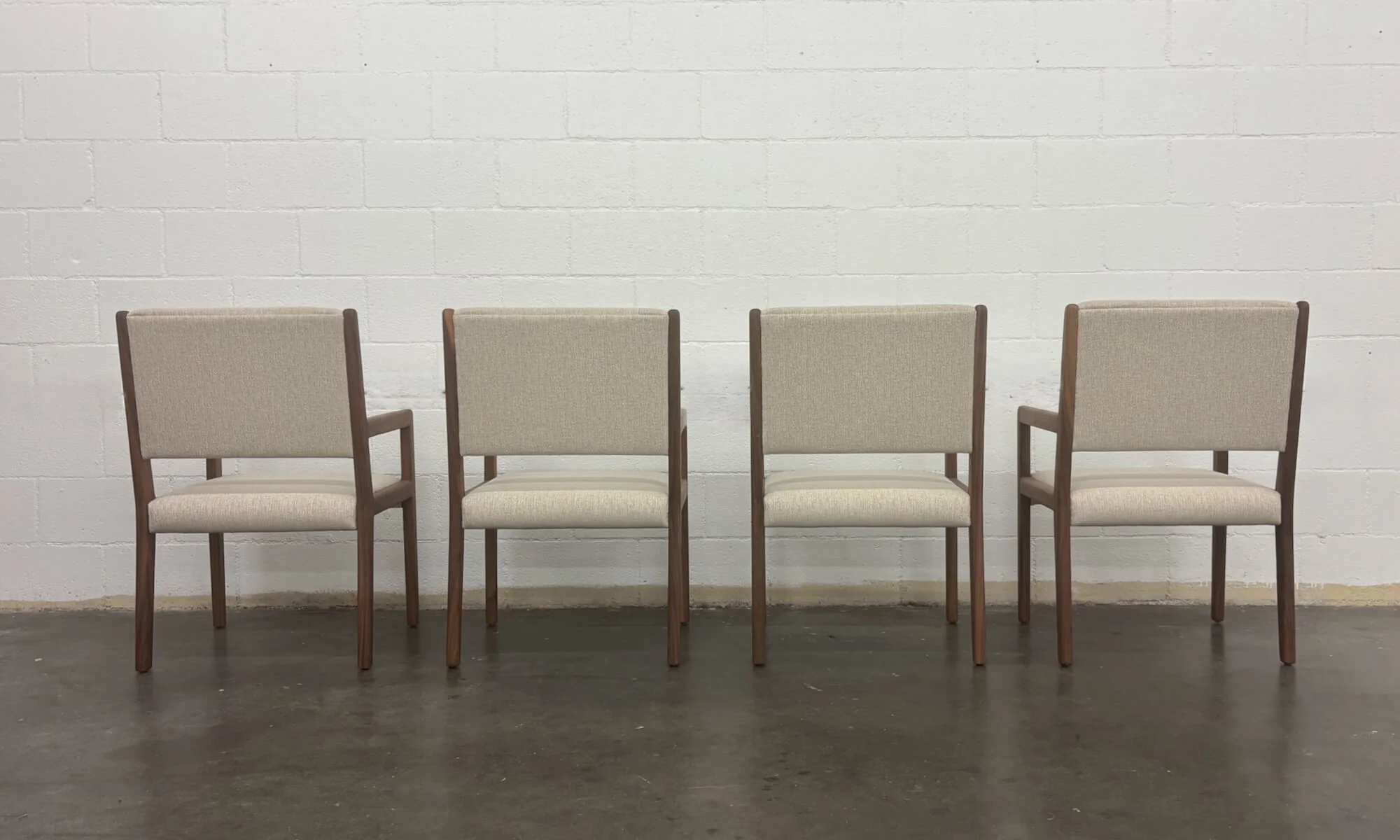 Jasmi Dining Arm Chairs | Set of 4 | Walnut | Latex - Image 5