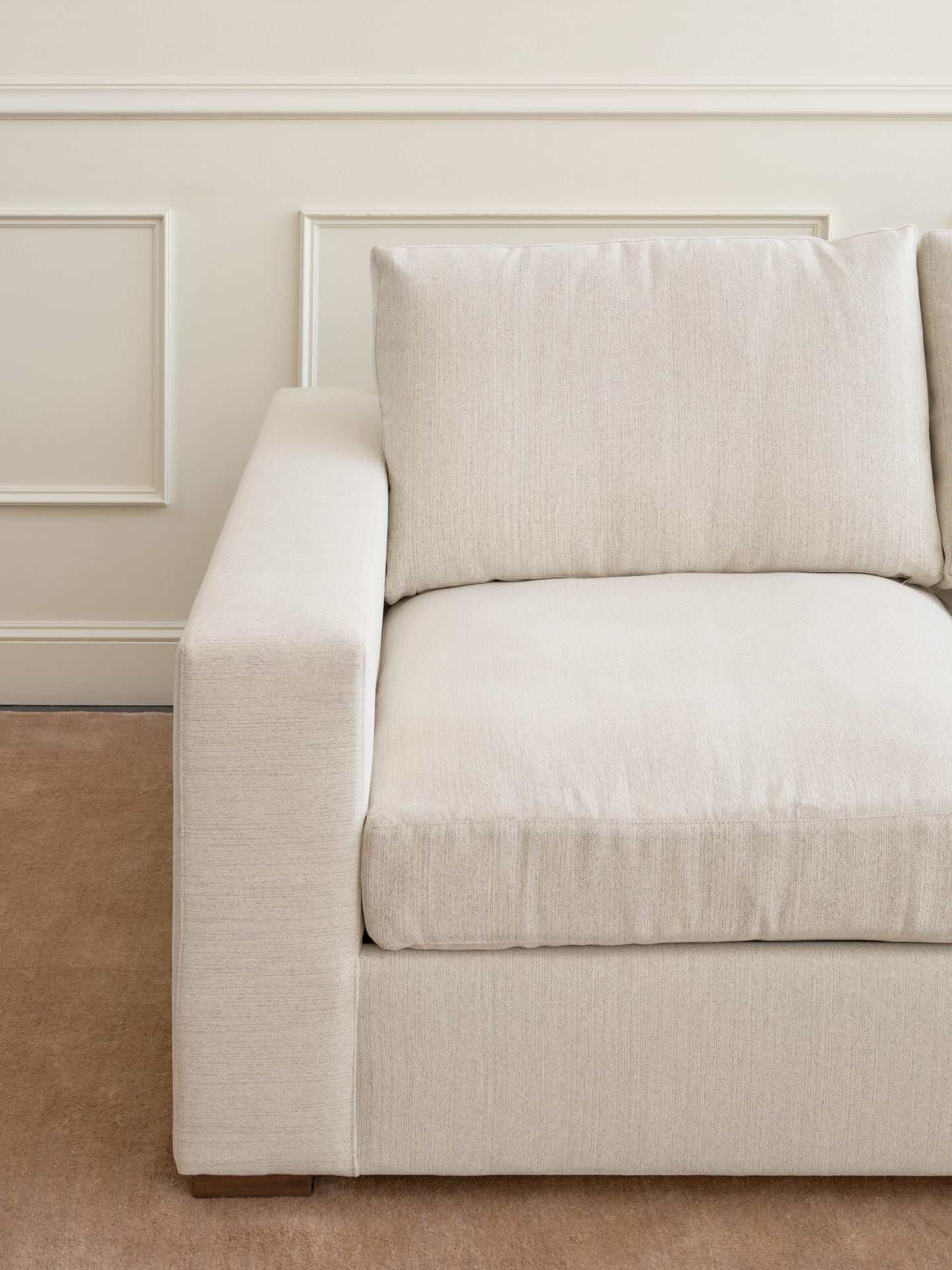 Rio Plush Chaise Sectional in Natural Latex - Image 4